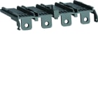 Hager - Cache borne x160 4P court pour connexion arrière et platine sectionnable