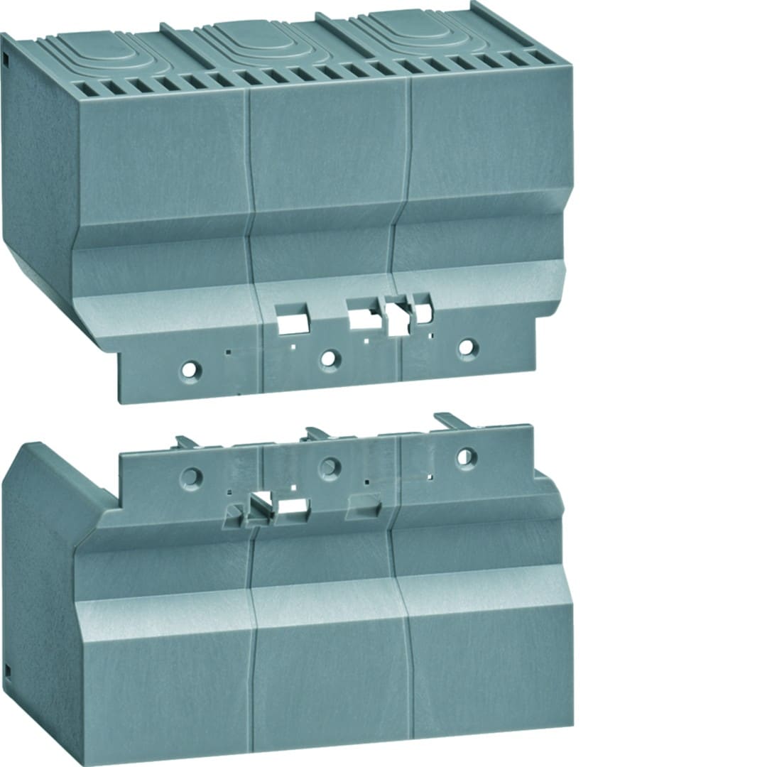 Hager - Capot cache-bornes pour épanouisseur P160 3P h3+