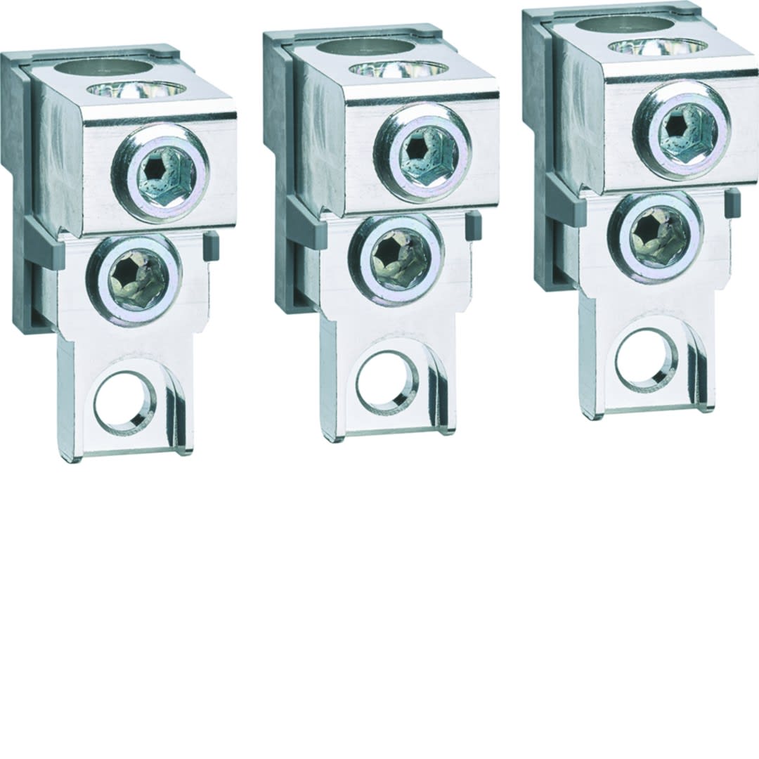 Hager - Cage de raccordement P250 Cu/Al 3P 2x 35-120mm²