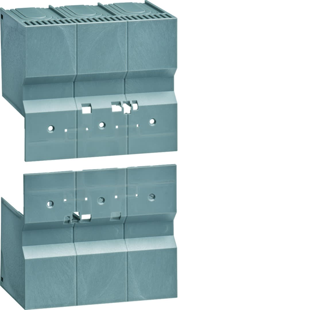 Hager - Capot cache-bornes pour rallonge de plage P250 3P h3+