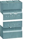 Hager - Capot cache-bornes pour rallonge de plage P250 3P h3+