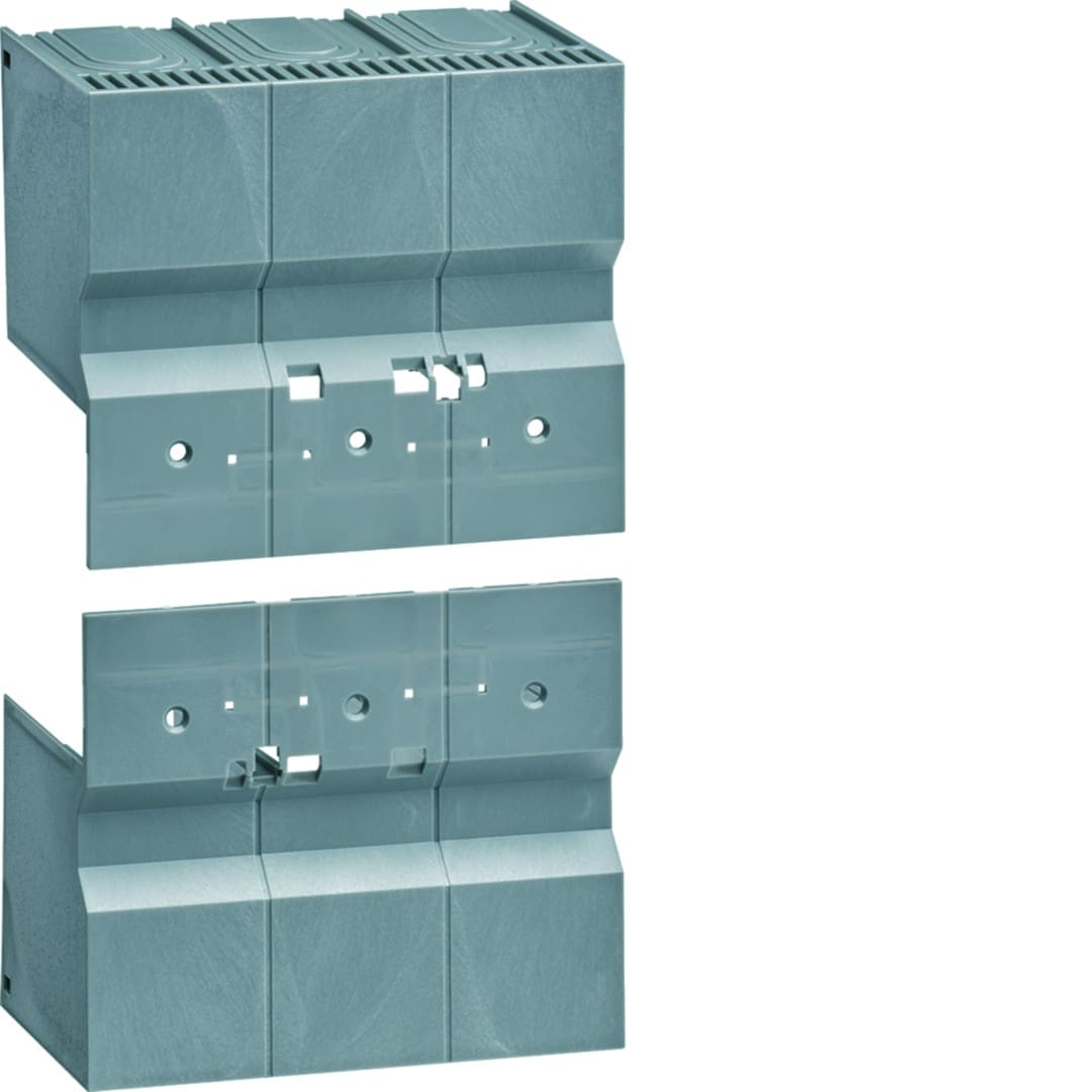 Hager - Capot cache-bornes pour rallonge de plage P250 3P h3+