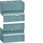 Hager - Capot cache-bornes pour rallonge de plage P250 3P h3+