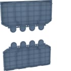 Hager - Plaque isol. épanouie P630 4P