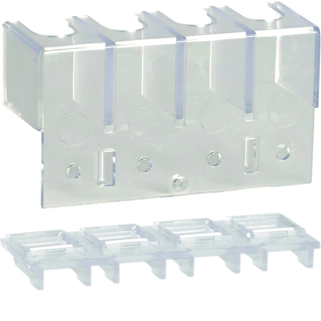 Hager - Cache bornes + borne de raccordement ha407-406N