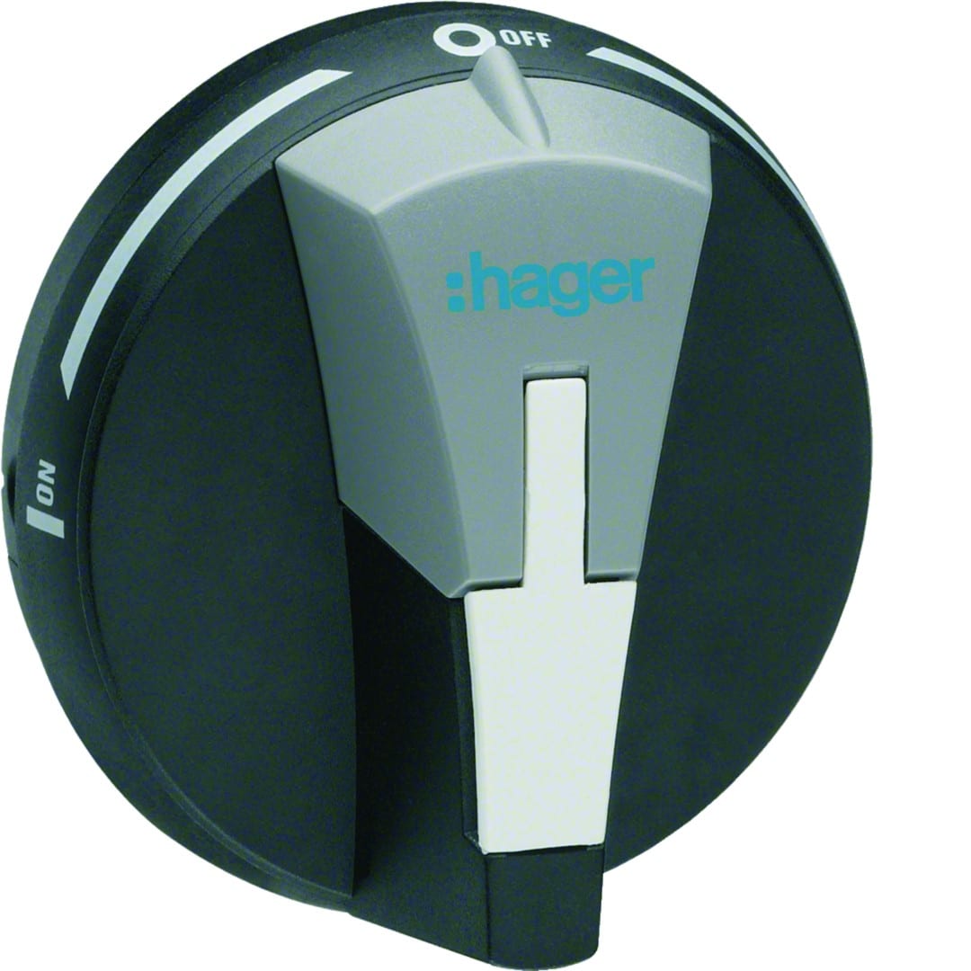 Hager - Commande débrochable sur porte pour interrupteurs 20A-100A verrouillable