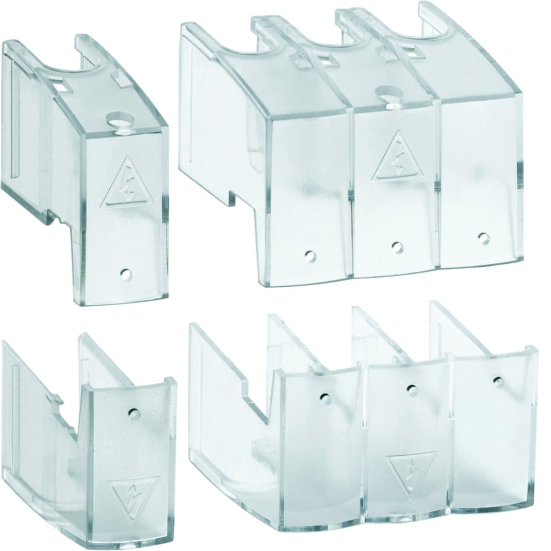 Hager - Capot cache borne 4P interrupteur 20A à 63A pour HABxxx 20 à 63A ou HIM 20 à 40A