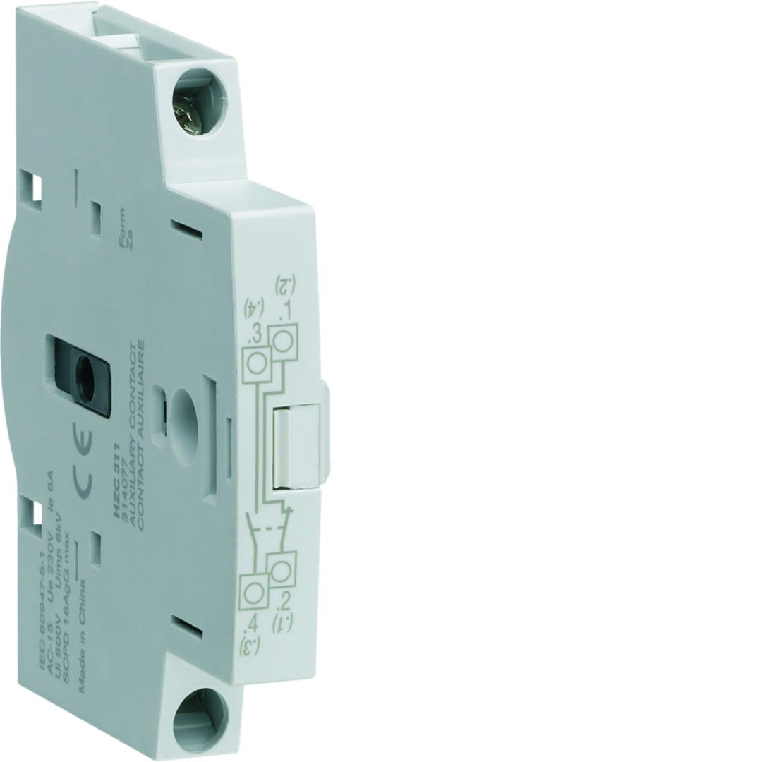 Hager - Contact auxiliaire 1NO+1NC pour interrupteur 20A-160A pour HIM HAB HAC HAE