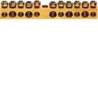 Hager - Barrette sur socle 73mm 5x16-6x1mm