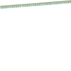 Hager - Barrette Laiton sans socle L482mm 61X10-16mm Univers+support et connexion 250 A