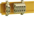 Hager - Mini Borne sur rail DIN 2,5mm², 24A/300V, sans base de montage, Gris