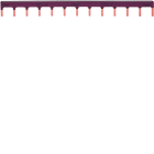 Hager - Barre de pontage 1P 63A languette 10mm² marron 13Mmodules