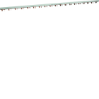 Hager - Barre de pontage 3P 80A à languette 16mm² 19modules