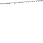 Hager - Barre de pontage 3P 80A à languette 16mm² 19modules