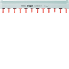 Hager - Barre de pontage 3P+N 80A à languette 16mm² 14modules