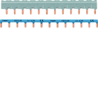 Hager - Barres de pontage 3P+N 63A à languette 12modules pour bornes décalées