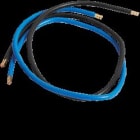Hager - Jeu 2 conducteurs 16 mm² bleu + noir, longueur 650 mm