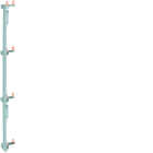 Hager - Barre d'alimentation des inter. diff. pour coffret 4 rangées entraxe 125 mm