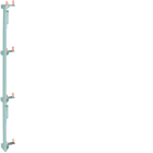 Hager - Barre d'alimentation des inter. diff. pour coffret 4 rangées entraxe 125 mm