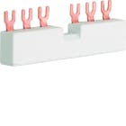 Hager - Barre de pontage 3P 63A à fourche 10mm² 5modules pour 2 disjoncteurs moteur