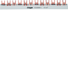 Hager - Barre de pontage 1P 100A à fourche 20mm² 14modules