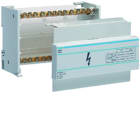 Hager - Répartiteur 90A, bipolaire, 2x 10-35mm²/ 10x 2,5-16² par phase
