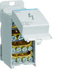 Hager - Bloc de répartition 160A, unipolaire, 2x 16-50²/3x 1,5-16²/8x 1,5-10²