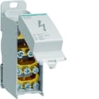 Hager - Bloc de répartition 125A, unipolaire, 2x 6-35²/1x 1,5-16²/6x 1,5-16²