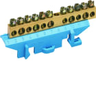 Hager - Borne en laiton, 5x10² 5x16², avec base de montage