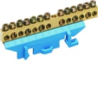 Hager - Borne en laiton, 7x10² 6x16², avec base de montage