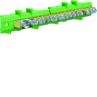 Hager - Borne en laiton, 1x25² 8x10² 8x16², avec base de montage, Couleur: vert