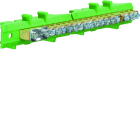 Hager - Borne en laiton, 1x25² 8x10² 8x16², avec base de montage, Couleur: vert