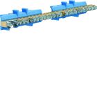 Hager - Borne en laiton, 1x25² 13x10² 11x16², avec base de montage, Couleur: bleu