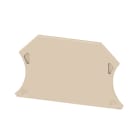 Hager - Plaque d'extrémité pour 2,5-10 mm², Couleur: beige