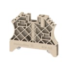 Hager - Butée d'arrêt 35 mm², connection à vis, Couleur: beige