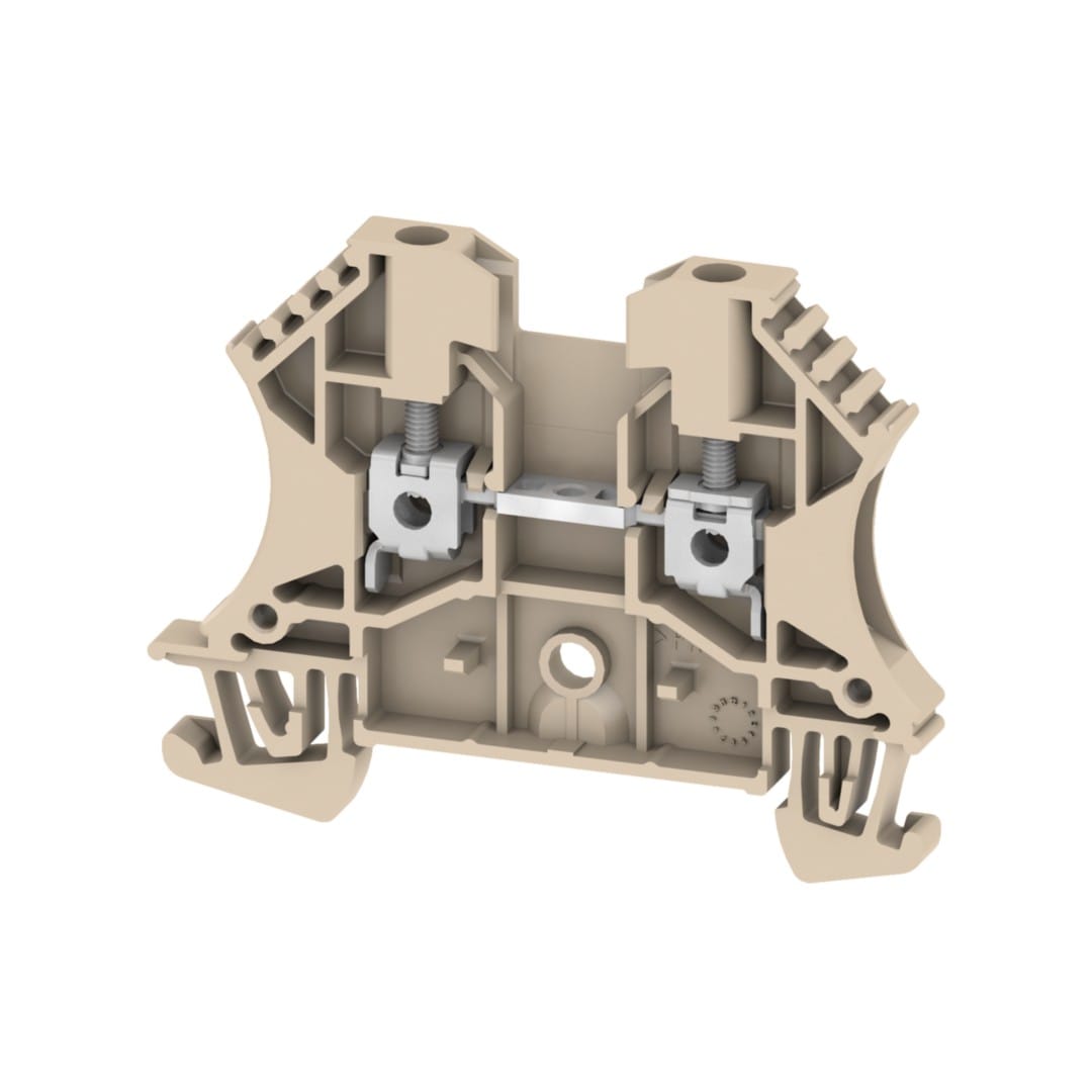 Hager - Borne de  phase, 2,5mm², 800V/24A, connection à vis