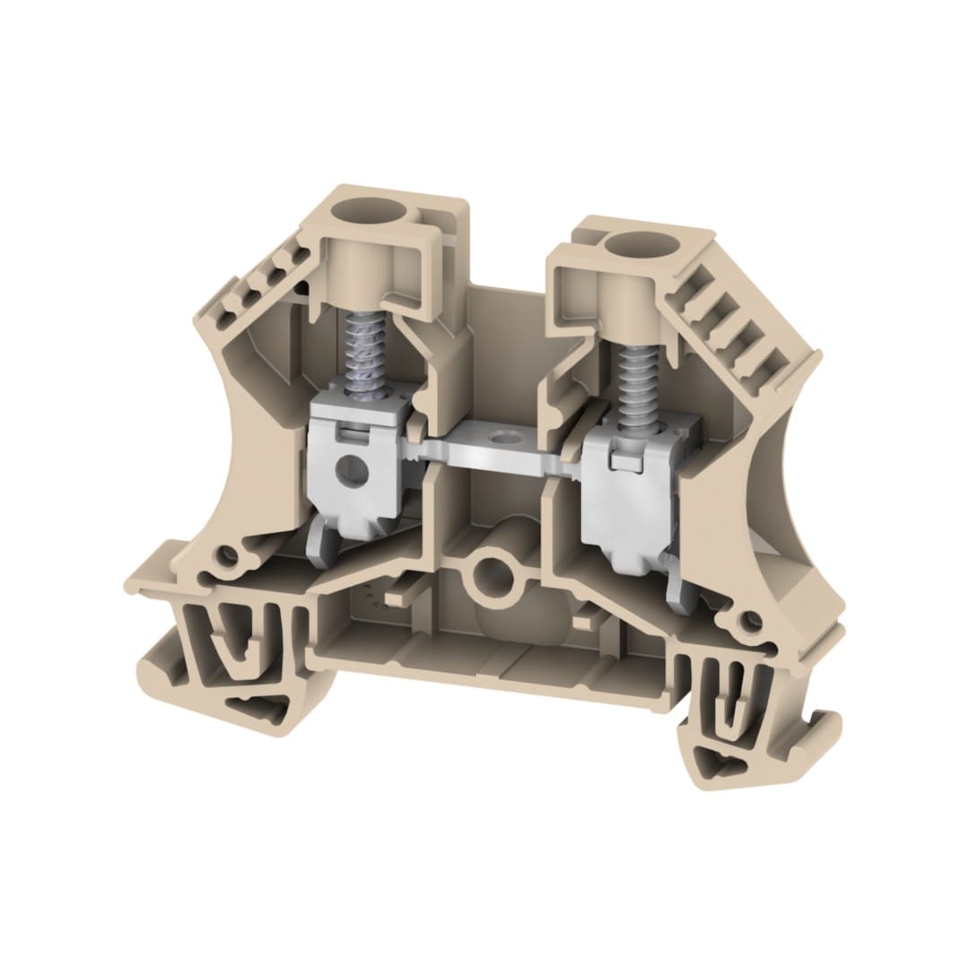 Hager - Borne de phase, 10mm², 1000V/57A, connection à vis