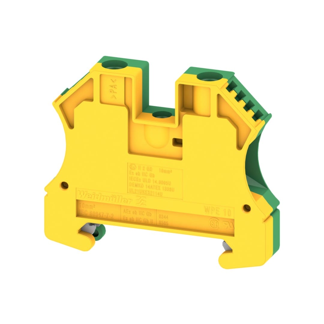 Hager - Borne de terre, 10mm², connection à vis