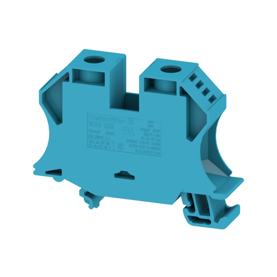 Hager - Borne de neutre, 35mm²500V/125A, connection à vis