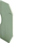 Hager - Plaque d'extrémité pour KXA02LH - KXA04LH, Couleur: gris