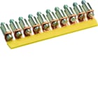 Hager - Contact de pontage horizontal isolé, 4mm² - 10x, connection à vis