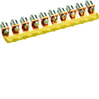 Hager - Contact de pontage horizontal isolé, 10mm² - 10x, connection à vis