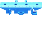 Hager - Socle de montage pour bornes en laiton, Couleur: bleu