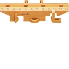 Hager - Socle de montage pour bornes en laiton, Couleur: brun