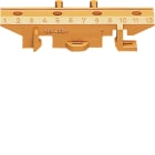 Hager - Socle de montage pour bornes en laiton, Couleur: brun