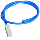 Hager - Câble de raccordement, 500mm, bleu, 6mm²,avec fiche, pour Répartiteur multifiche