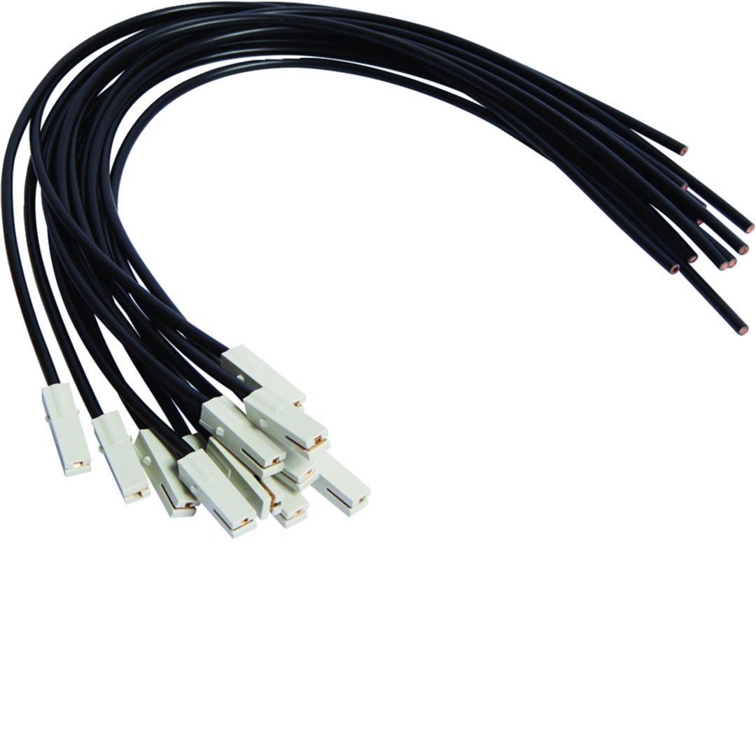 Hager - Câble de raccordement,500mm,noir, 6mm²,avec fiche, pour Répartiteur multifiche