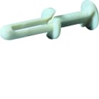 Hager - Rivet pour trou de perçage 4mm sans halogene résistance de serrage 2-5mm gris