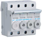 Hager - Porte-fusible combiné 3P+N 20A 380V L38 4M avec cartouche