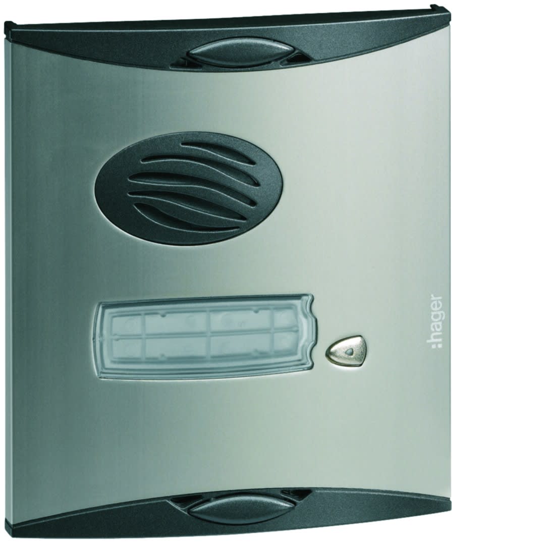 Hager - Blindage platine de rue 1 logement, pour interphone radio habitat